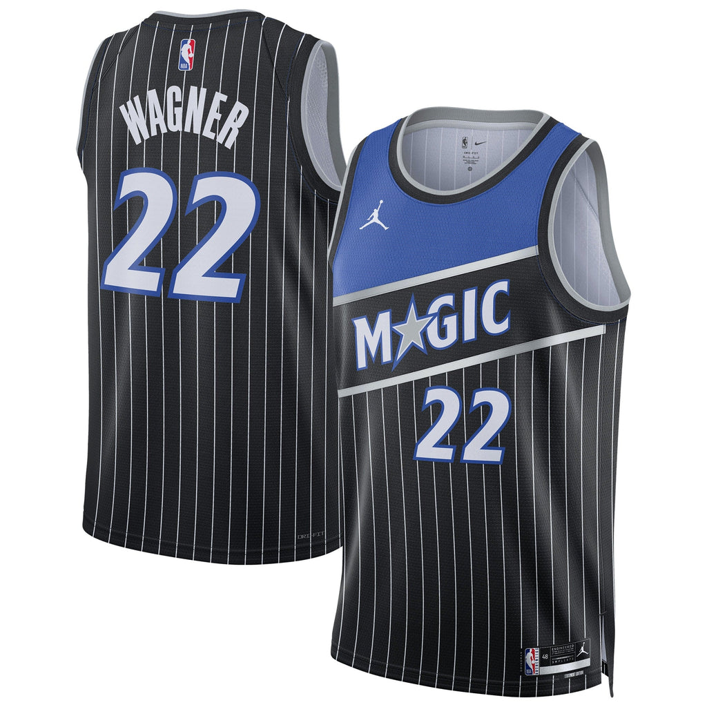 Orlando Magic Jordan Brand Statement Edition Swingman Jersey - Black - Franz Wagner - Unisex product image 1, provided for