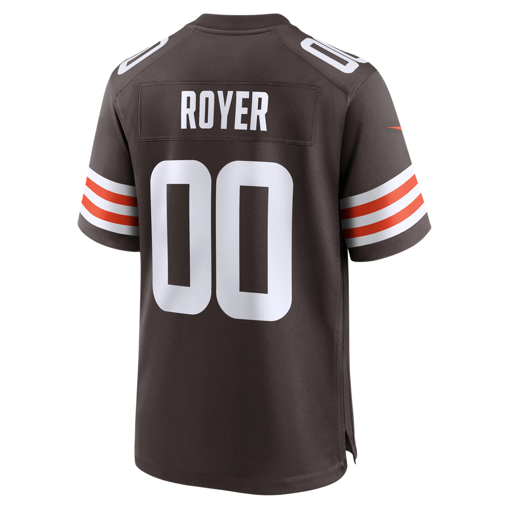 Cleveland Browns Joe Royer Nike Brown Game Jersey product image 3, provided for visual reference and product detail review