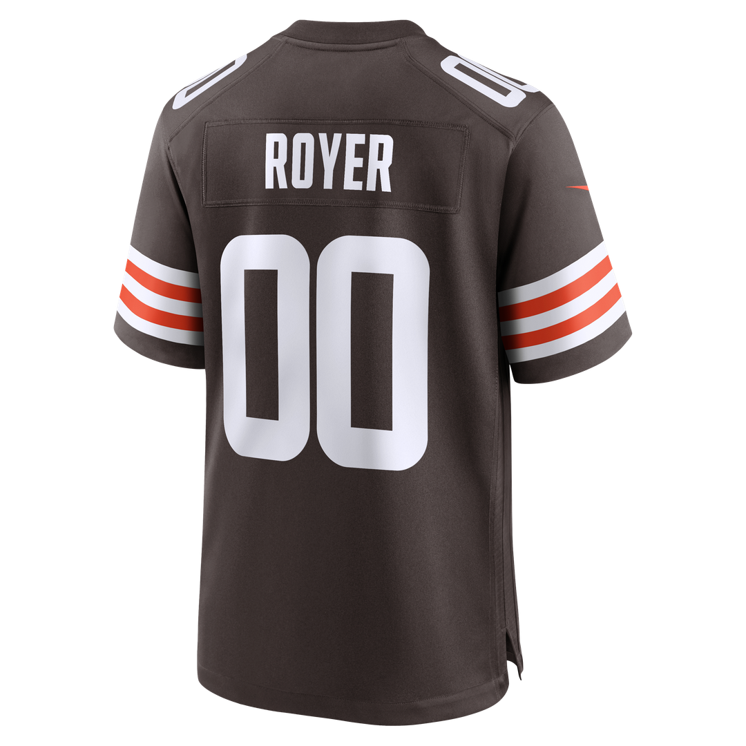 Cleveland Browns Joe Royer Nike Brown Game Jersey product image 3, provided for visual reference and product detail review