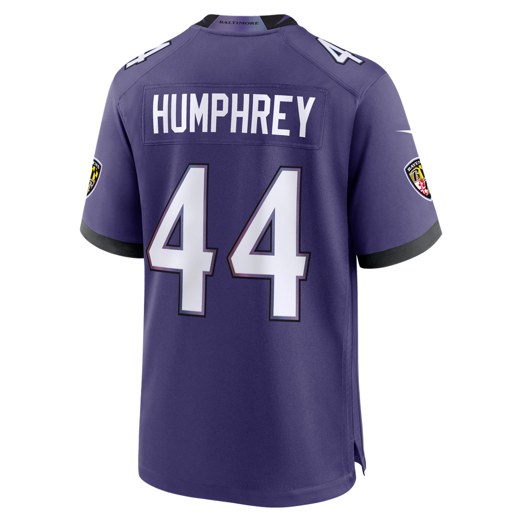 Baltimore Ravens Marlon Humphrey Nike Purple Team Game Jersey product image 7, provided for visual reference and product
