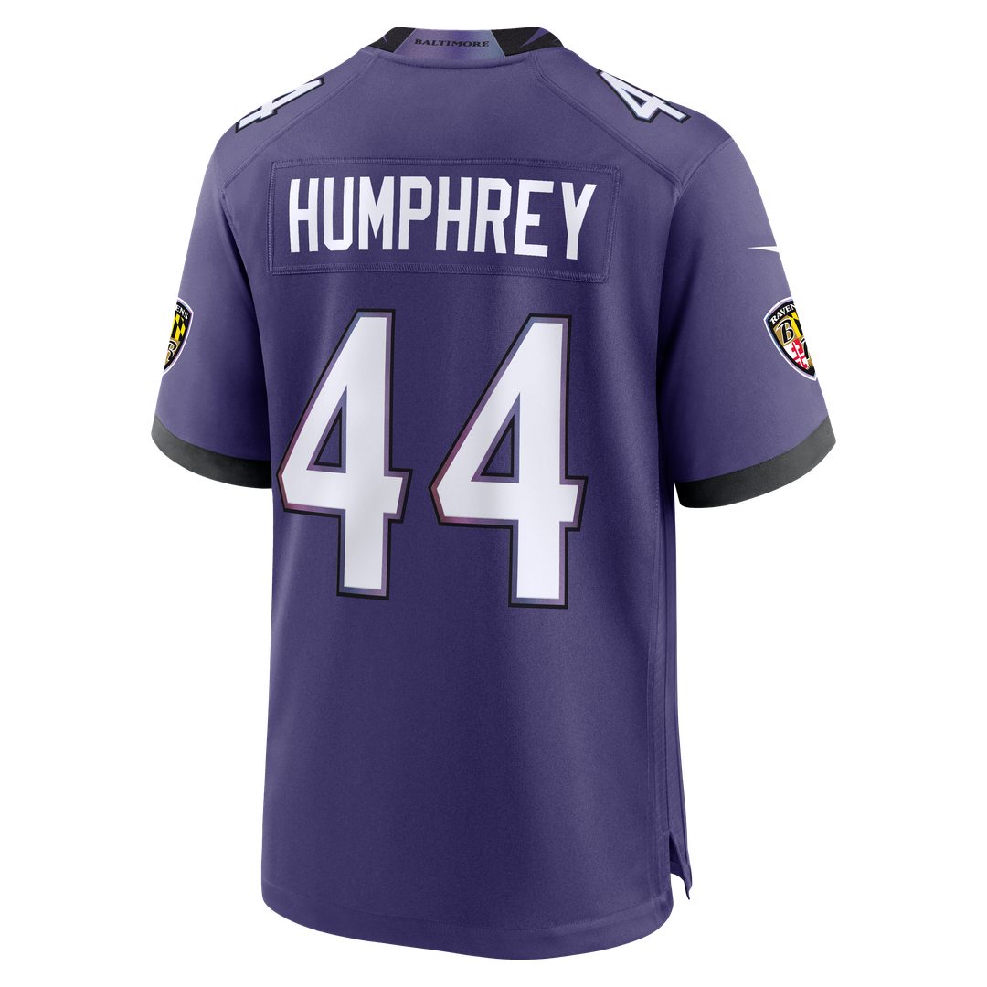 Baltimore Ravens Marlon Humphrey Nike Purple Team Game Jersey product image 7, provided for visual reference and product