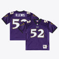 Baltimore Ravens Ray Lewis Mitchell & Ness Purple 1996 Authentic Throwback Jersey product image 1, provided for visual