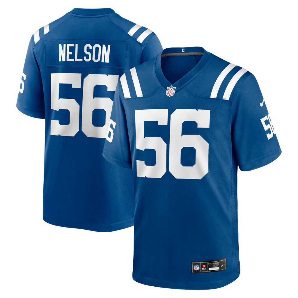 Indianapolis Colts Quenton Nelson Nike Royal Player Game Jersey product image 1, provided for visual reference and product