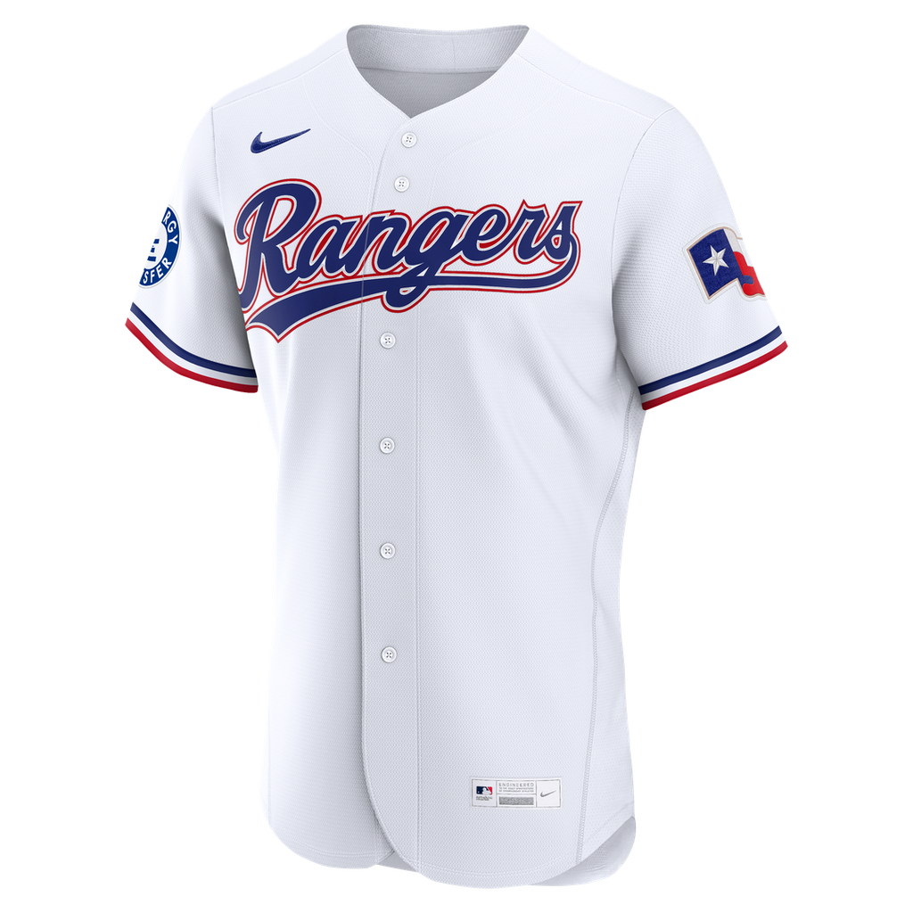 Texas Rangers Corey Seager Nike White Home Authentic Sponsor Patch Jersey product image 2, provided for visual reference and