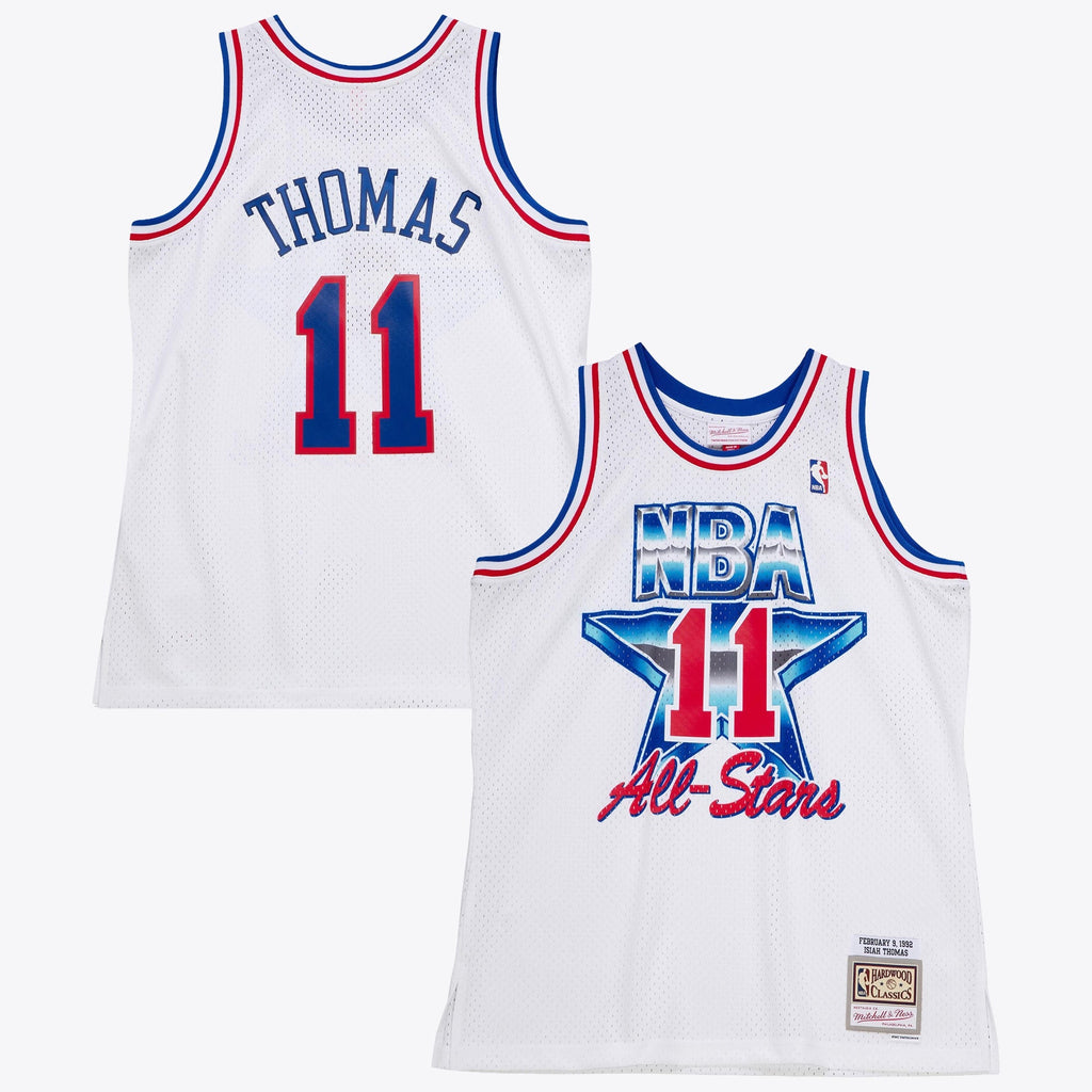 NBA Mitchell & Ness Isiah Thomas 1992 All-Star East Authentic Jersey - White product image 2, provided for visual reference