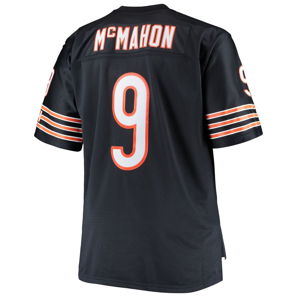 Chicago Bears Jim McMahon Mitchell & Ness Navy Big & Tall 1985 Retired Player Replica Jersey product image 3, provided for