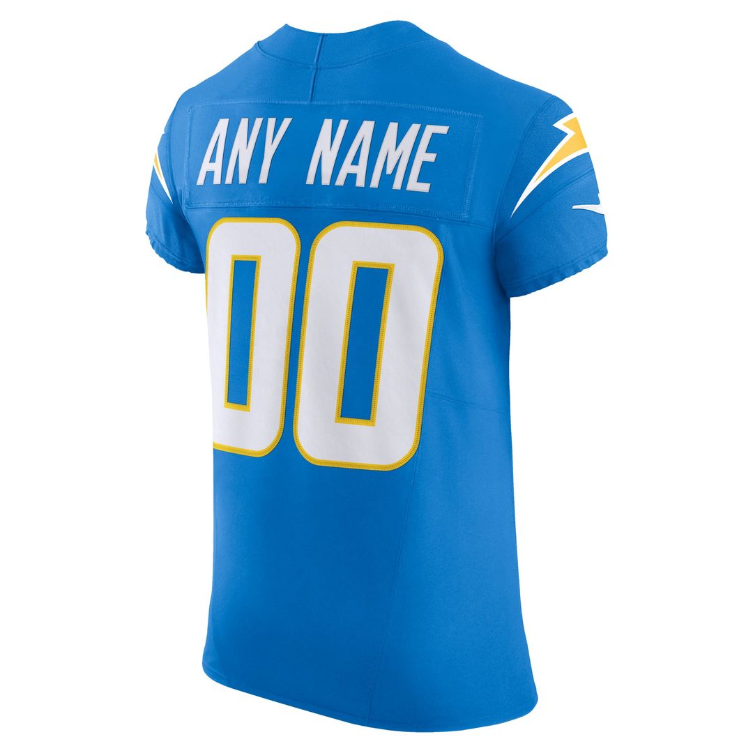 Los Angeles Chargers Nike Powder Blue Vapor F.U.S.E. Elite Custom Jersey product image 3, provided for visual reference and