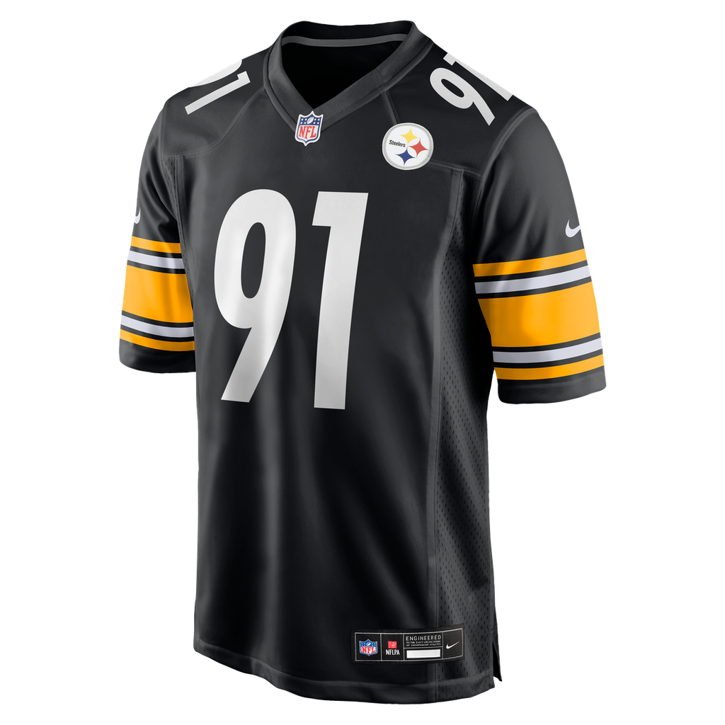 Pittsburgh Steelers Logan Lee Nike Black Game Jersey product image 2, provided for visual reference and product detail review