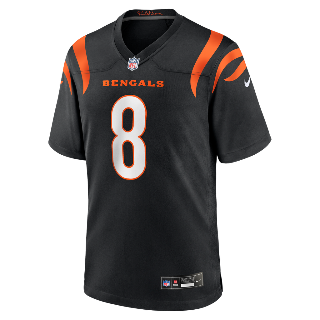 Cincinnati Bengals Ryan Rehkow Nike Black Game Jersey product image 2, provided for visual reference and product detail