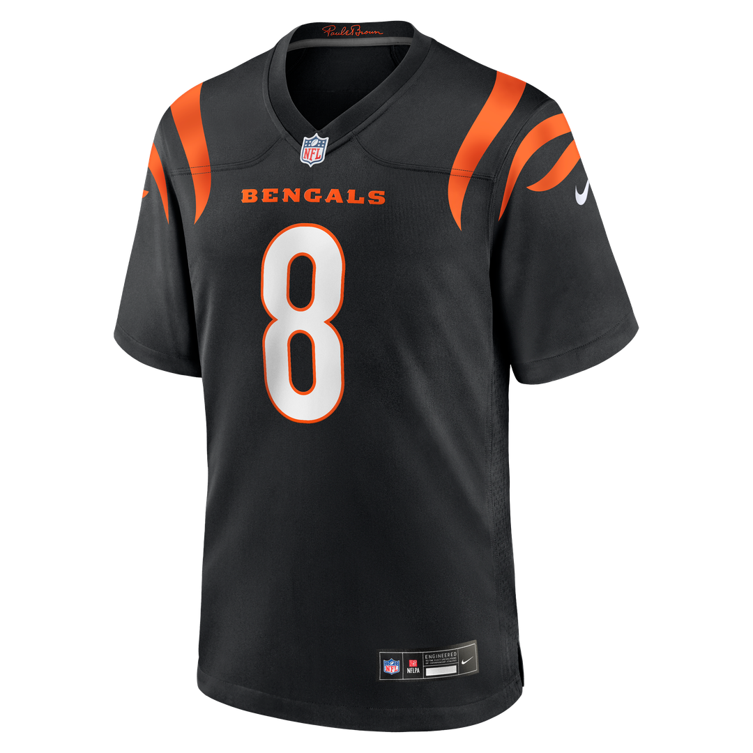 Cincinnati Bengals Ryan Rehkow Nike Black Game Jersey product image 2, provided for visual reference and product detail