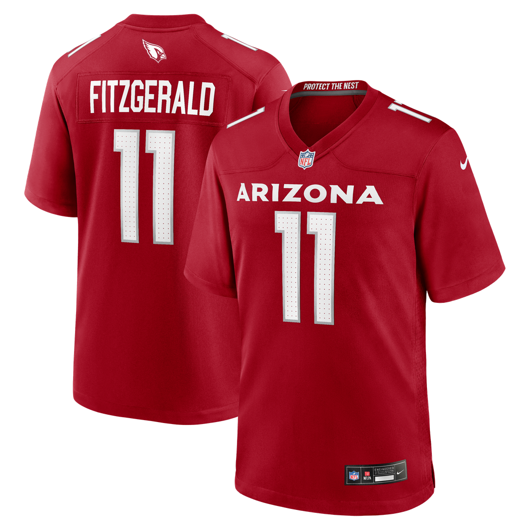 Arizona Cardinals Larry Fitzgerald Nike Cardinal Team Retired Game Jersey product image 1, provided for visual reference and