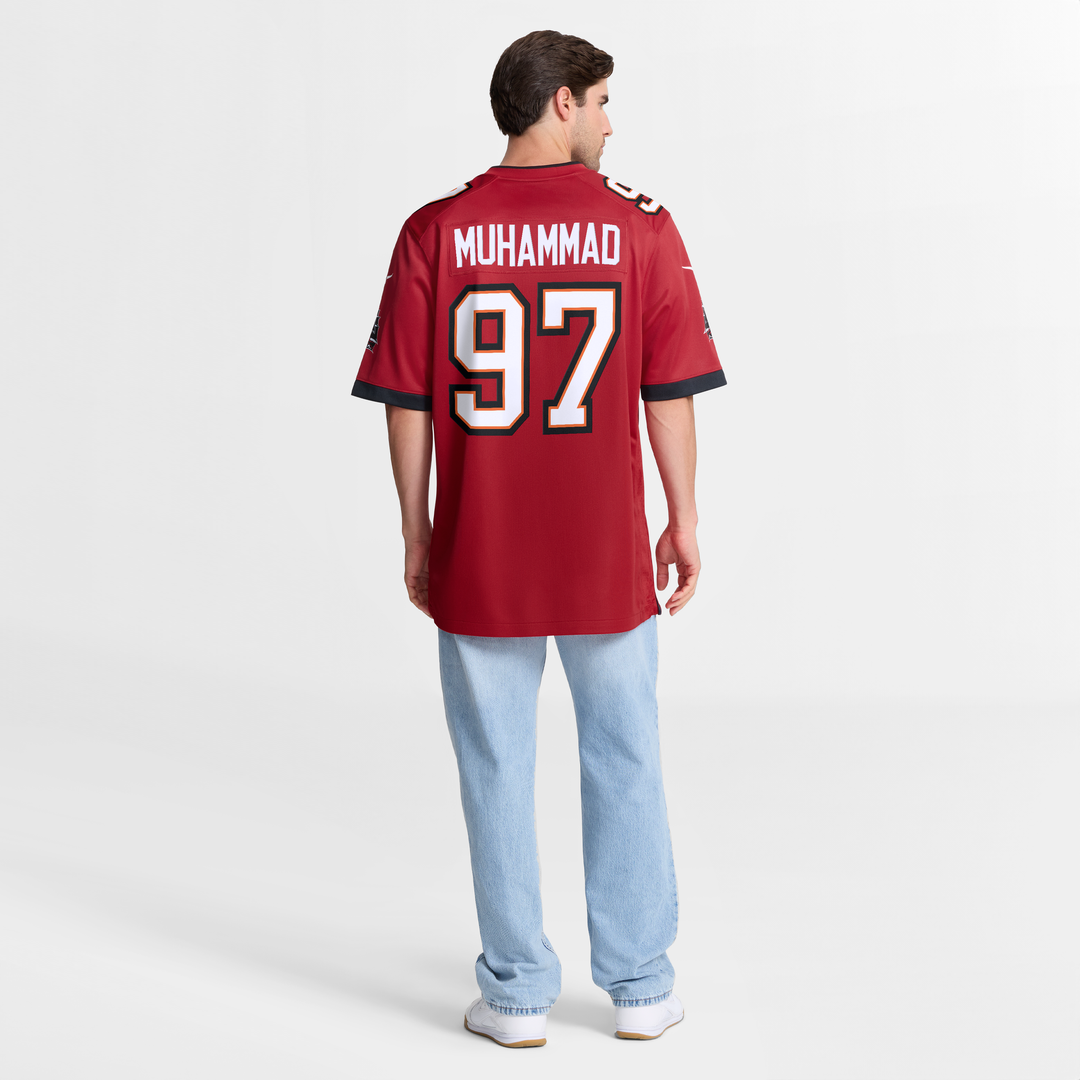 Tampa Bay Buccaneers Al-Quadin Muhammad Nike Red Team Game Jersey product image 3, provided for visual reference and product