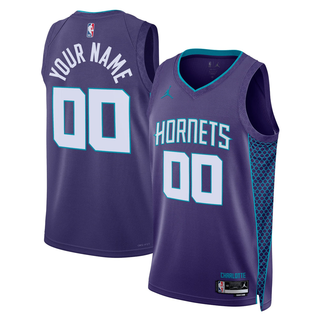 Charlotte Hornets Jordan Statement Edition Swingman Jersey - Custom - Unisex product image 1, provided for visual reference