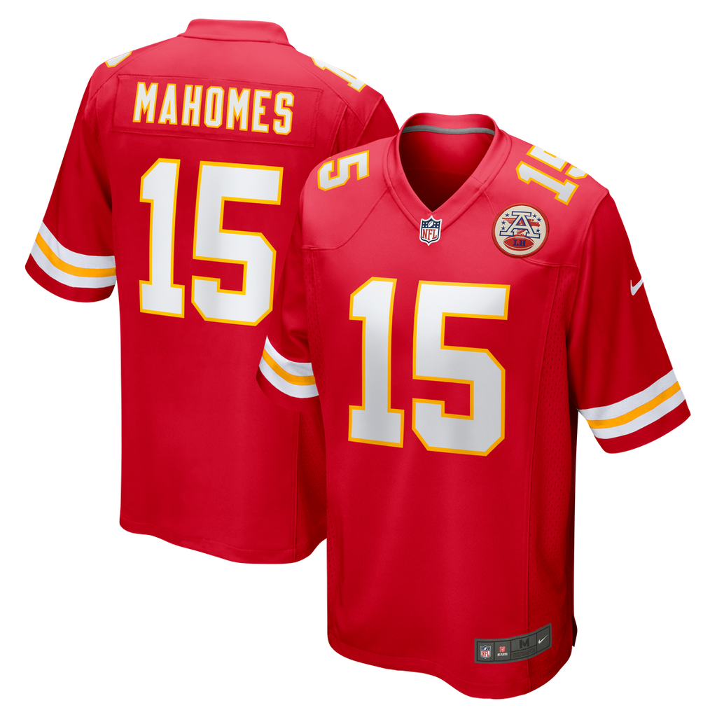 Kansas City Chiefs Patrick Mahomes Nike Red Game Jersey product image 1, provided for visual reference and product detail
