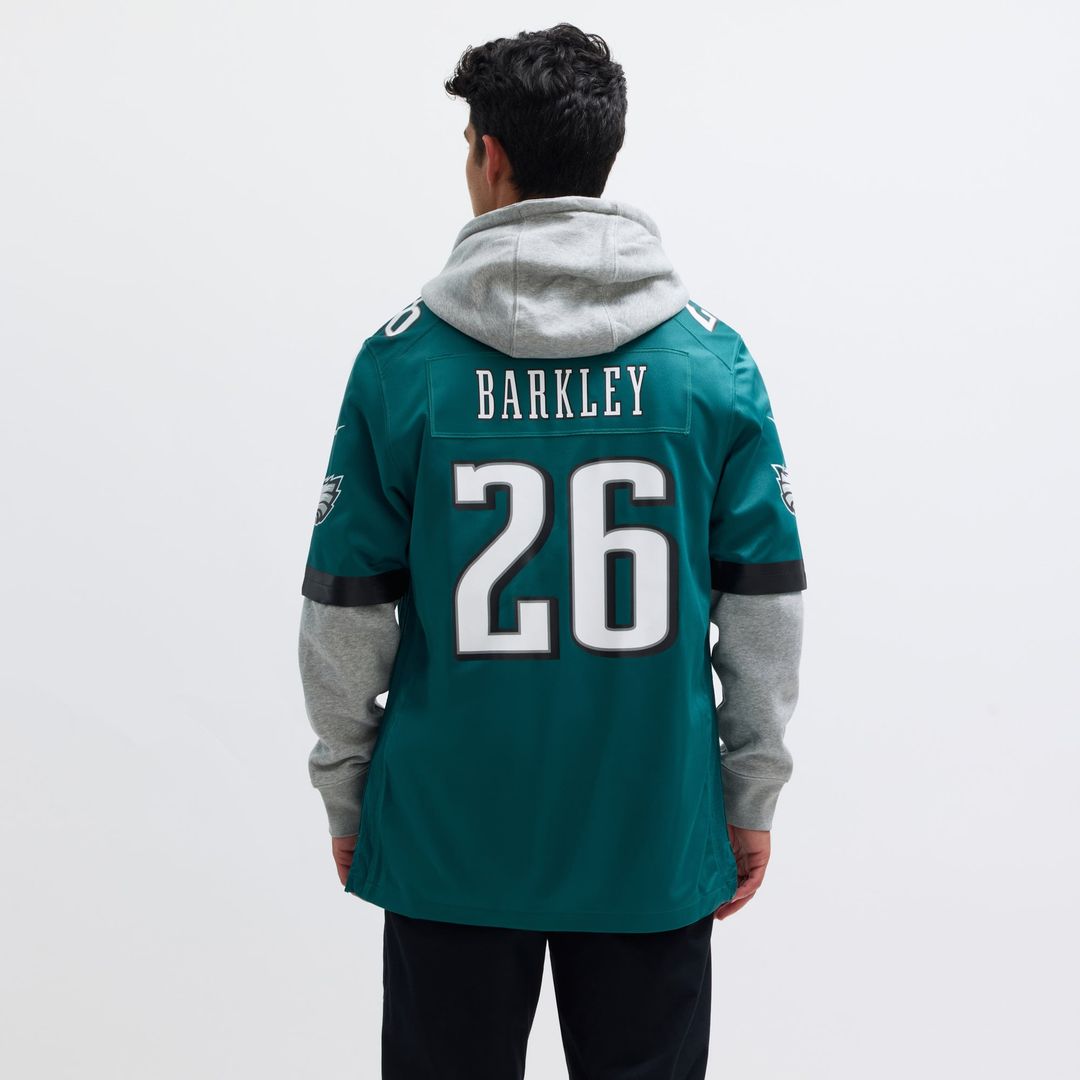 Philadelphia Eagles Saquon Barkley Nike Black Alternate Game Jersey product image 17, provided for visual reference and