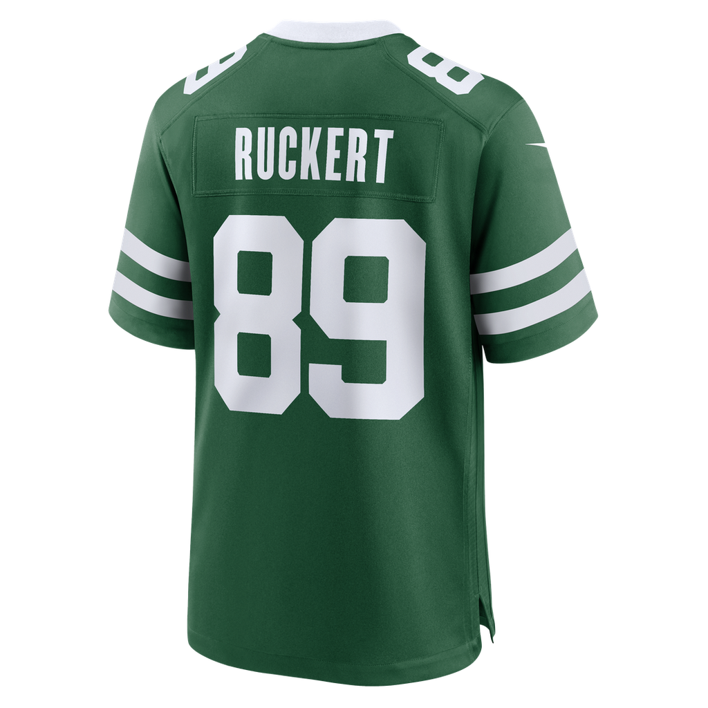 New York Jets Jeremy Ruckert Nike Legacy Green Team Game Jersey product image 3, provided for visual reference and product