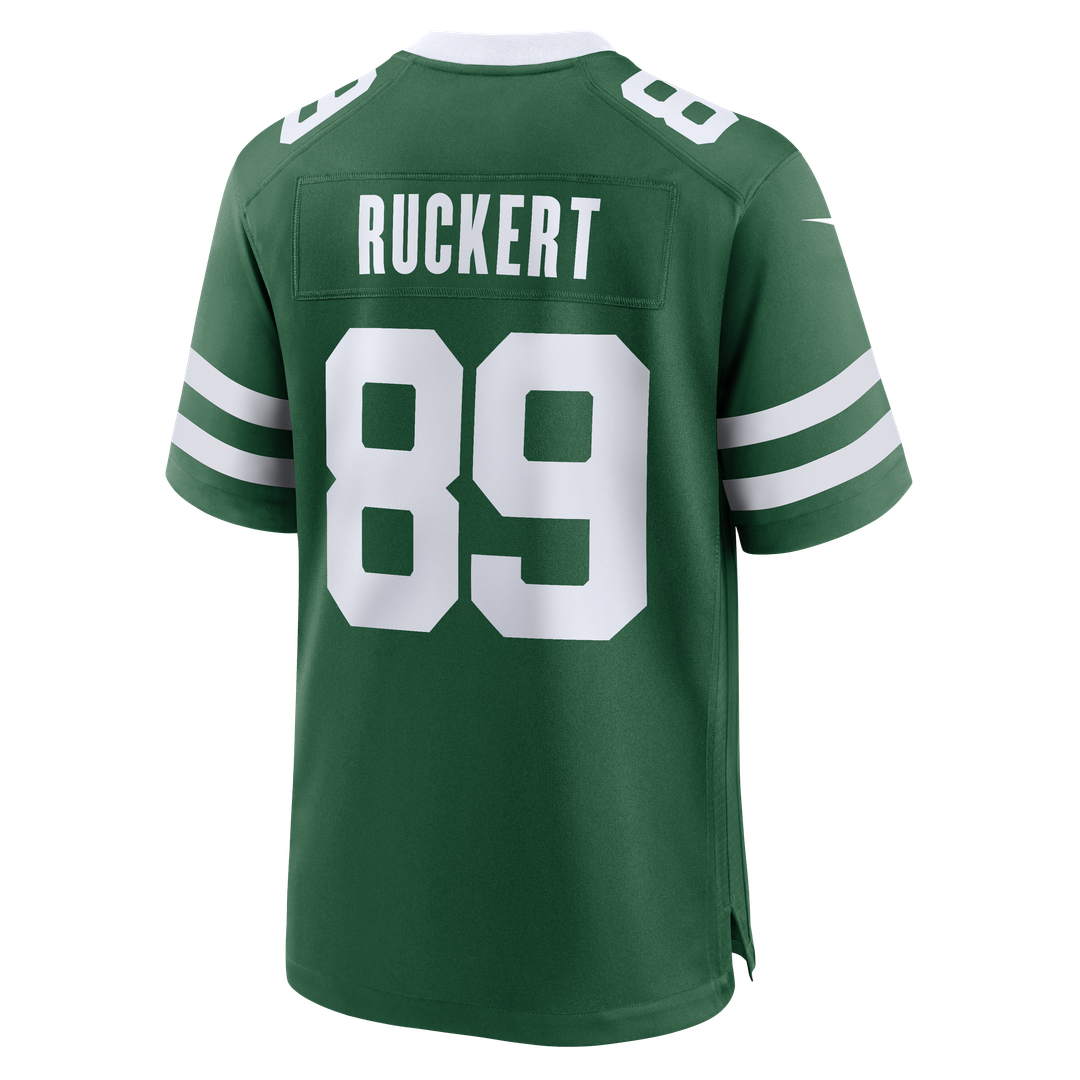 New York Jets Jeremy Ruckert Nike Legacy Green Team Game Jersey product image 3, provided for visual reference and product