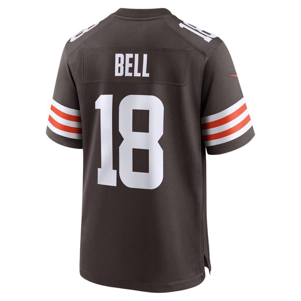 Cleveland Browns David Bell Nike Brown Game Jersey product image 3, provided for visual reference and product detail review