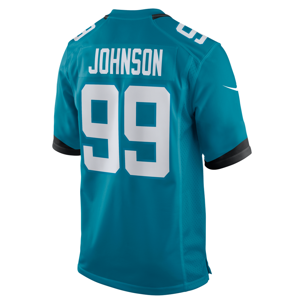 Jacksonville Jaguars Austin Johnson Nike Teal Team Game Jersey product image 3, provided for visual reference and product