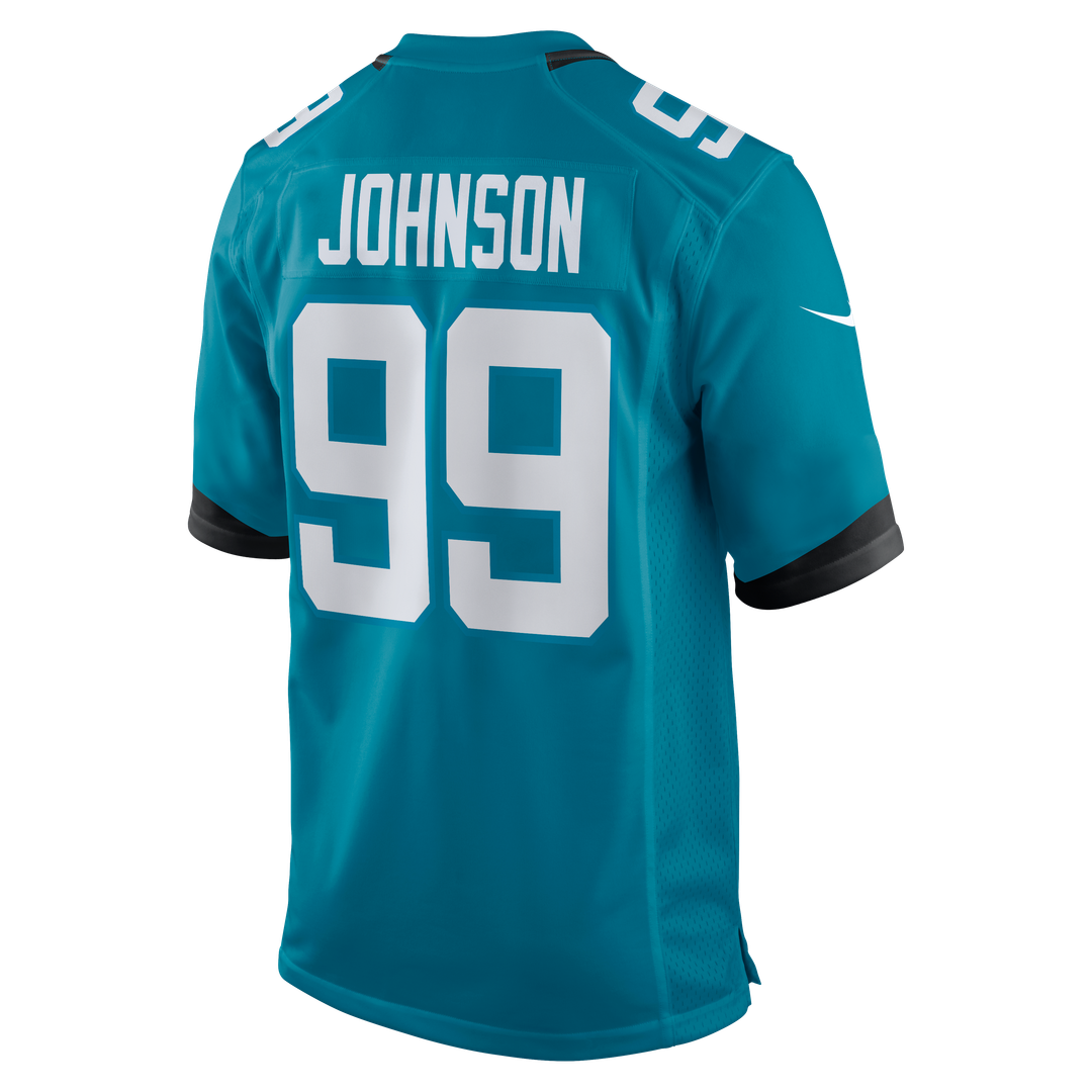 Jacksonville Jaguars Austin Johnson Nike Teal Team Game Jersey product image 3, provided for visual reference and product