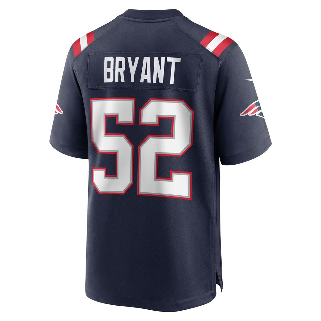 New England Patriots Marcus Bryant Nike Navy Team Game Jersey product image 3, provided for visual reference and product