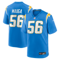 Los Angeles Chargers Kanai Mauga Nike Powder Blue Team Game Jersey product image 1, provided for visual reference and