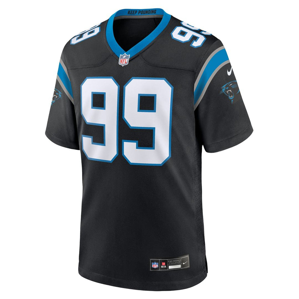 Carolina Panthers Tershawn Wharton Nike Black Team Game Jersey product image 2, provided for visual reference and product