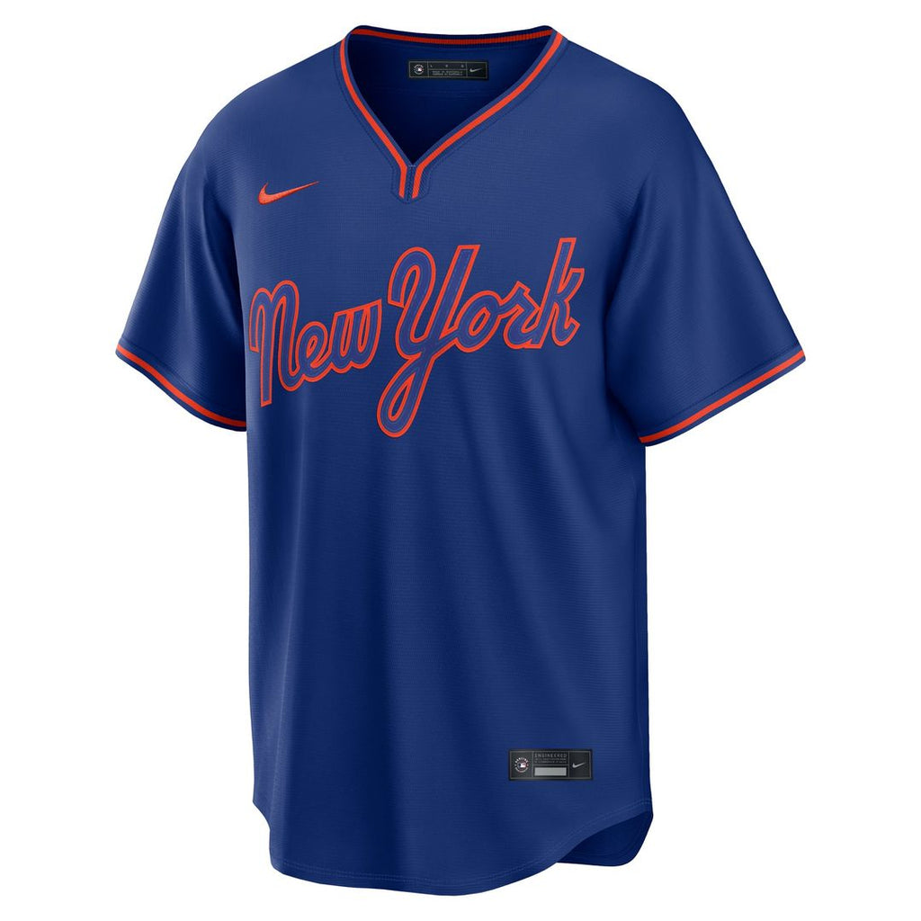New York Mets Freddy Peralta Nike Royal Alternate Replica Jersey product image 2, provided for visual reference and product