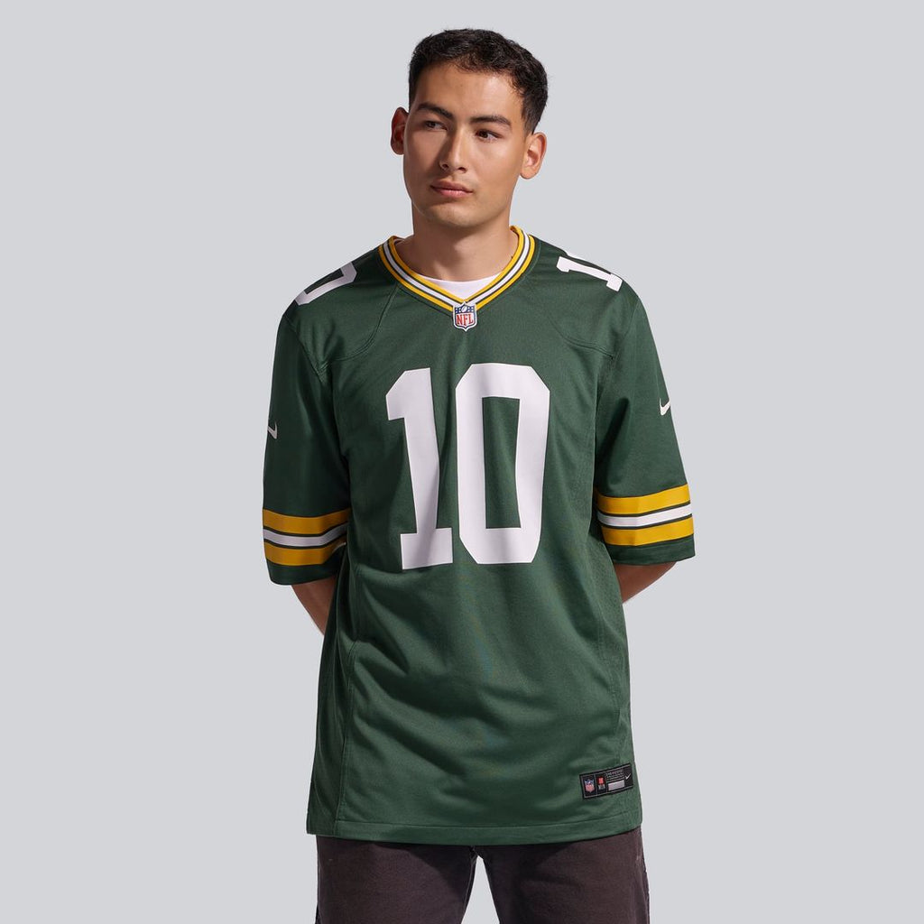 Green Bay Packers Jordan Love Nike Green Player Game Jersey product image 2, provided for visual reference and product