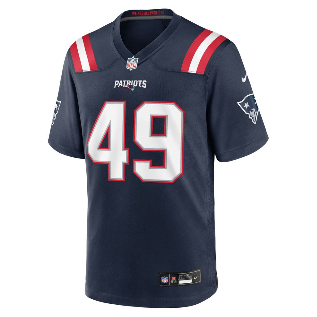 New England Patriots Chad Muma Nike Navy Team Game Jersey product image 4, provided for visual reference and product detail