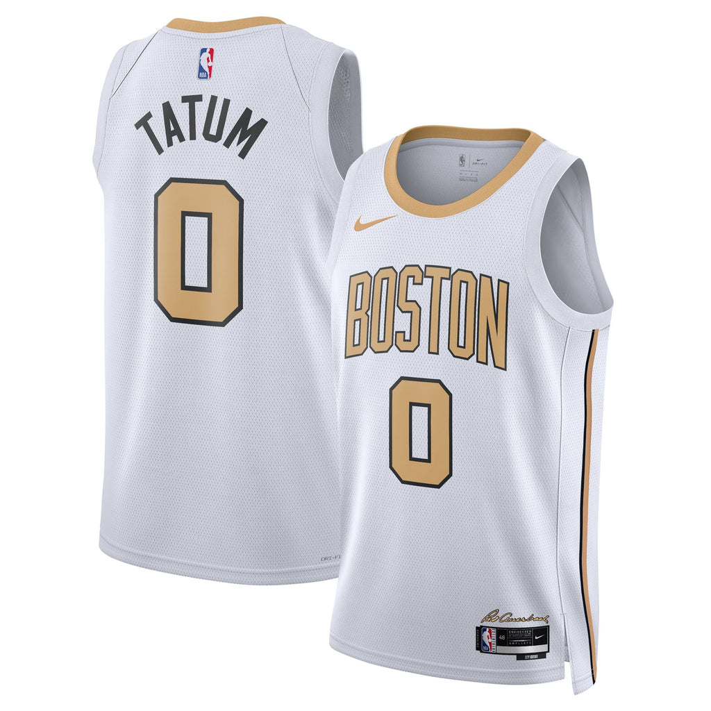 Boston Celtics Nike 2025/26 City Edition Swingman Jersey - White - Jayson Tatum - Unisex product image 1, provided for