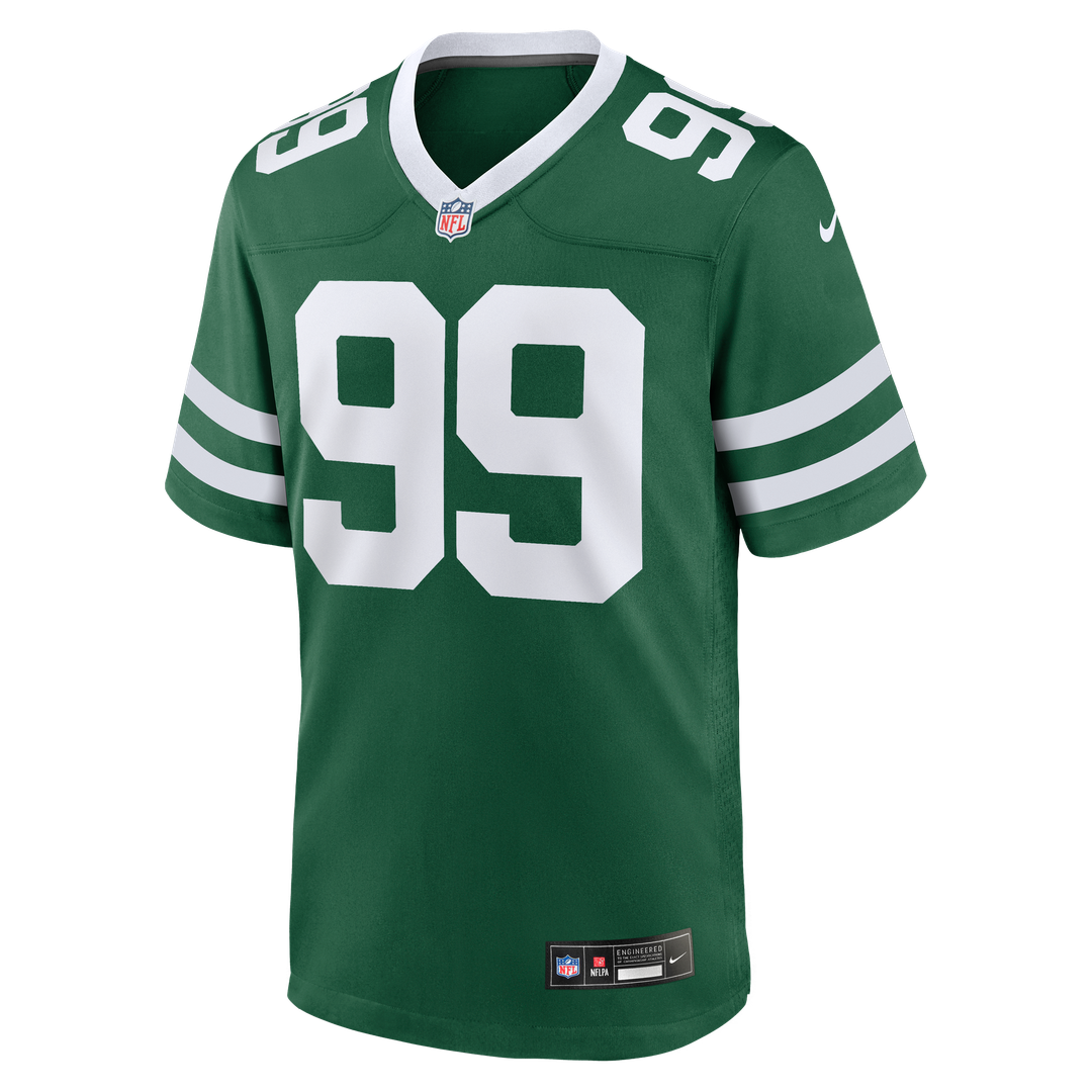 New York Jets T'Vondre Sweat Nike Legacy Green Team Game Jersey product image 2, provided for visual reference and product