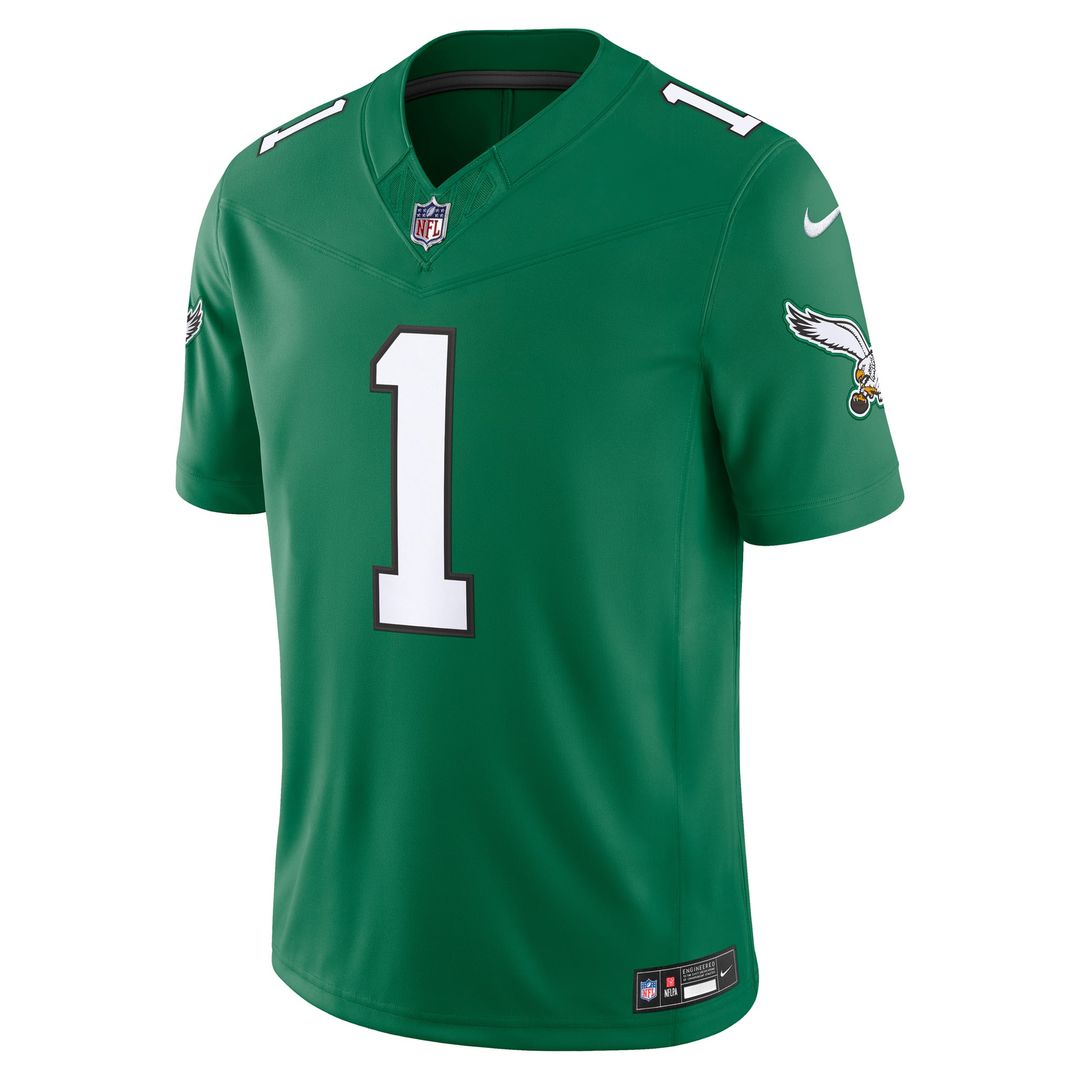 Philadelphia Eagles Jalen Hurts Nike White Vapor F.U.S.E. Stitched Limited Jersey product image 8, provided for visual