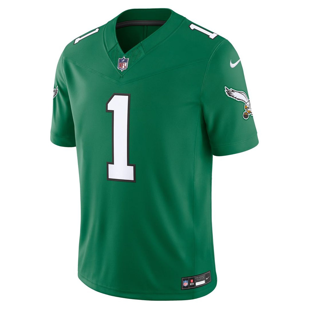 Philadelphia Eagles Jalen Hurts Nike Kelly Green Alternate Vapor F.U.S.E. Stitched Limited Jersey product image 5, provided