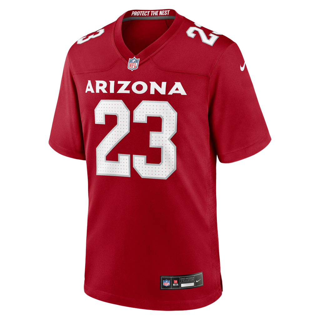Arizona Cardinals Corey Clement Nike Cardinal Team Game Jersey product image 2, provided for visual reference and product