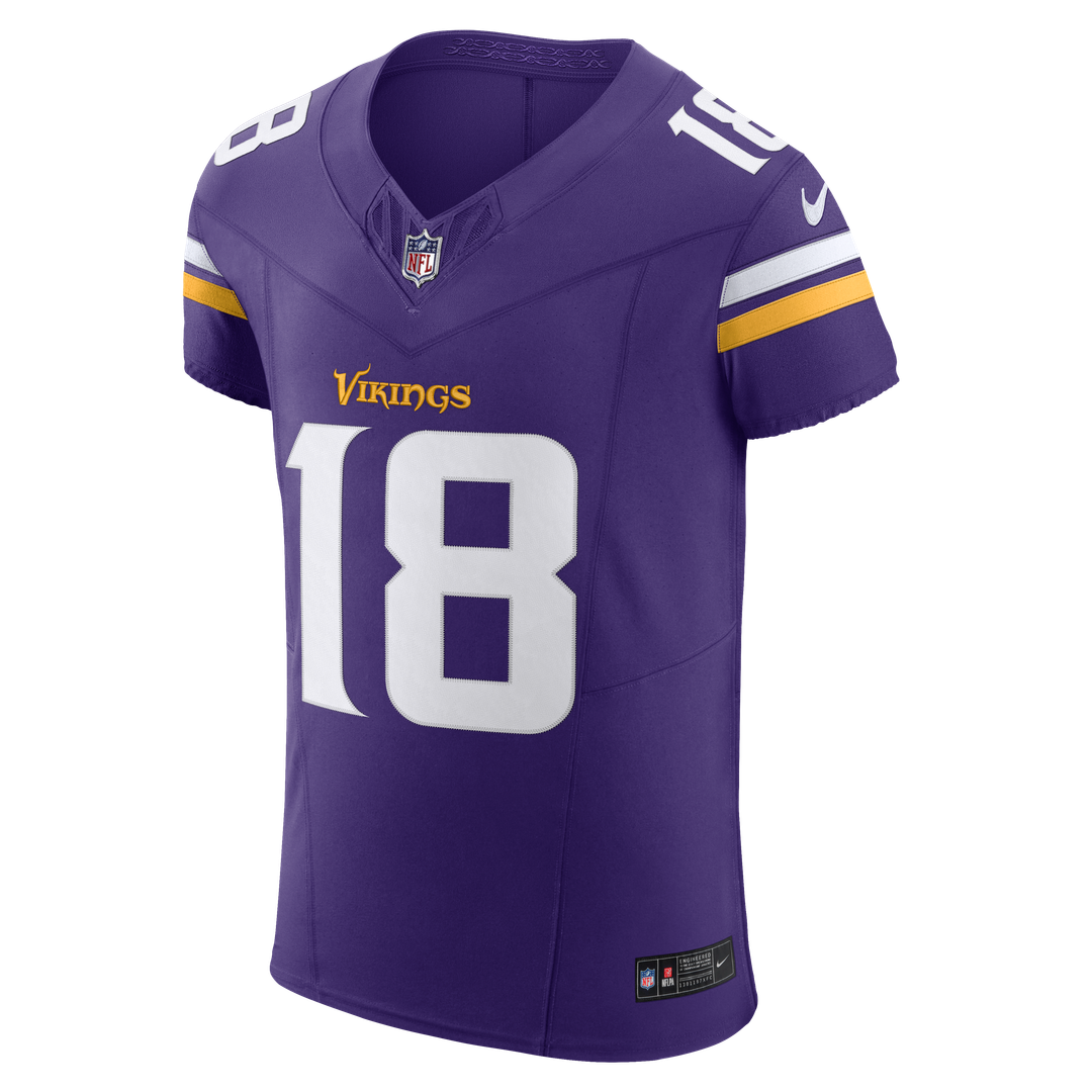 Minnesota Vikings Justin Jefferson Nike Purple Team Vapor F.U.S.E. Elite Jersey product image 6, provided for visual