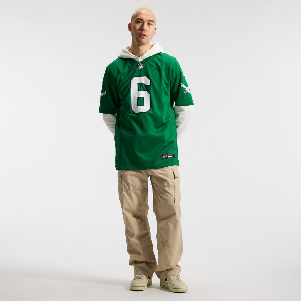 Philadelphia Eagles DeVonta Smith Nike Kelly Green Alternate Game Player Jersey product image 4, provided for visual