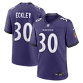 Baltimore Ravens Ryan Eckley Nike Purple Team Game Jersey product image 1, provided for visual reference and product detail