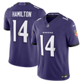 Baltimore Ravens Kyle Hamilton Nike Purple Team Vapor F.U.S.E. Stitched Limited Jersey product image 1, provided for visual