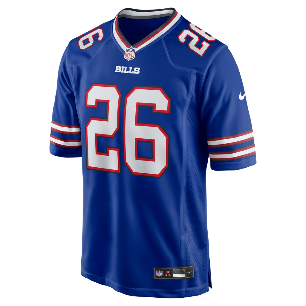 Buffalo Bills Ty Johnson Nike Royal Team Game Jersey product image 2, provided for visual reference and product detail review