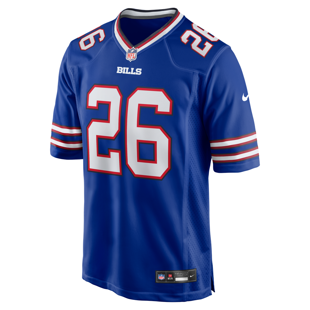Buffalo Bills Ty Johnson Nike Royal Team Game Jersey product image 2, provided for visual reference and product detail review