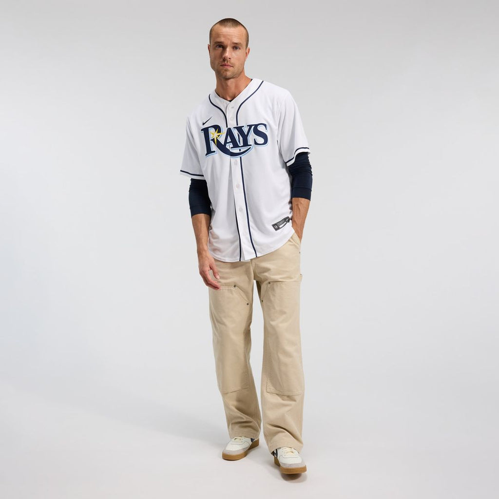 Tampa Bay Rays Yandy Díaz Nike White Home Replica Jersey product image 4, provided for visual reference and product detail