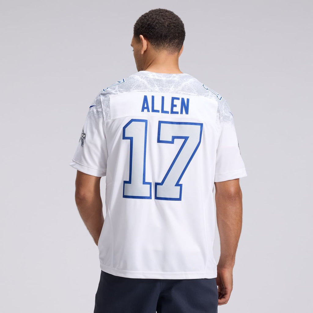 Buffalo Bills Josh Allen Nike White Rivalries Collection Stitched Limited Jersey product image 3, provided for visual