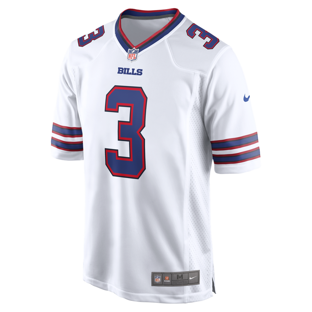 Buffalo Bills Damar Hamlin Nike White Game Jersey product image 2, provided for visual reference and product detail review
