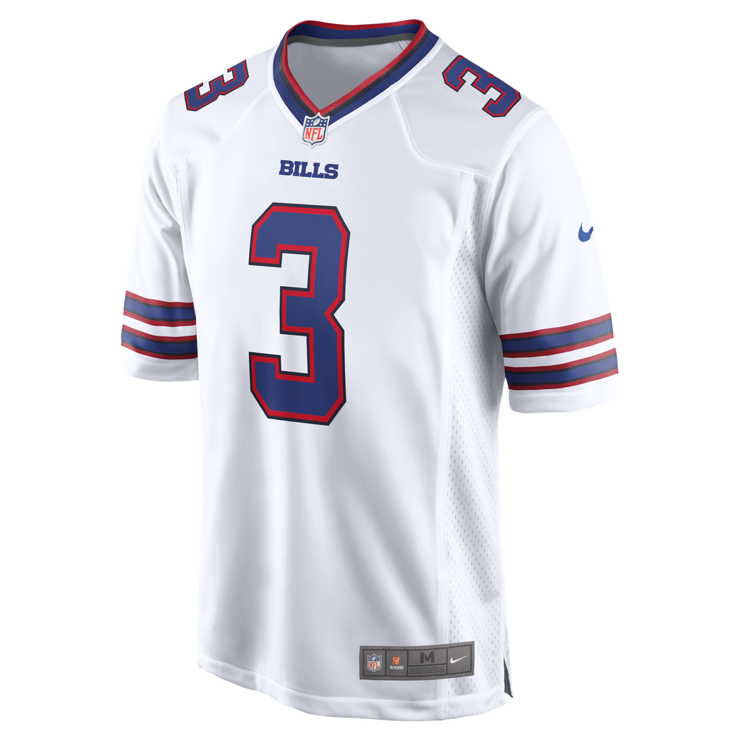 Buffalo Bills Damar Hamlin Nike White Game Jersey product image 2, provided for visual reference and product detail review