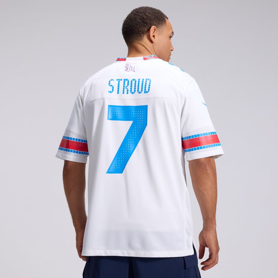 Houston Texans C.J. Stroud Nike White 2026 Rivalries Collection Game Jersey product image 3, provided for visual reference