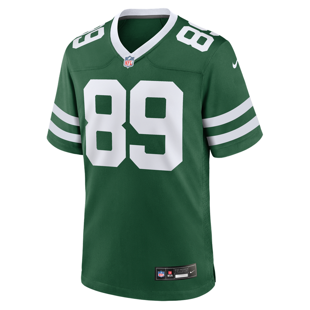 New York Jets Jeremy Ruckert Nike Legacy Green Team Game Jersey product image 2, provided for visual reference and product