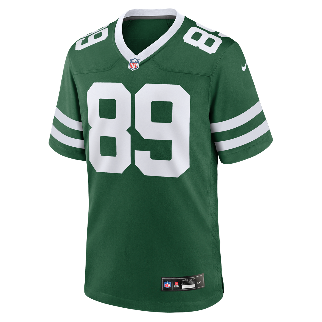 New York Jets Jeremy Ruckert Nike Legacy Green Team Game Jersey product image 2, provided for visual reference and product