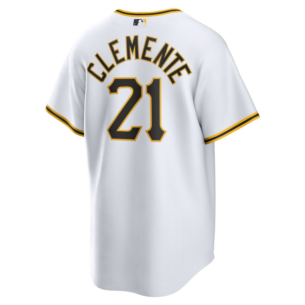 Pittsburgh Pirates Roberto Clemente Nike White Home Replica Player Name Jersey product image 3, provided for visual