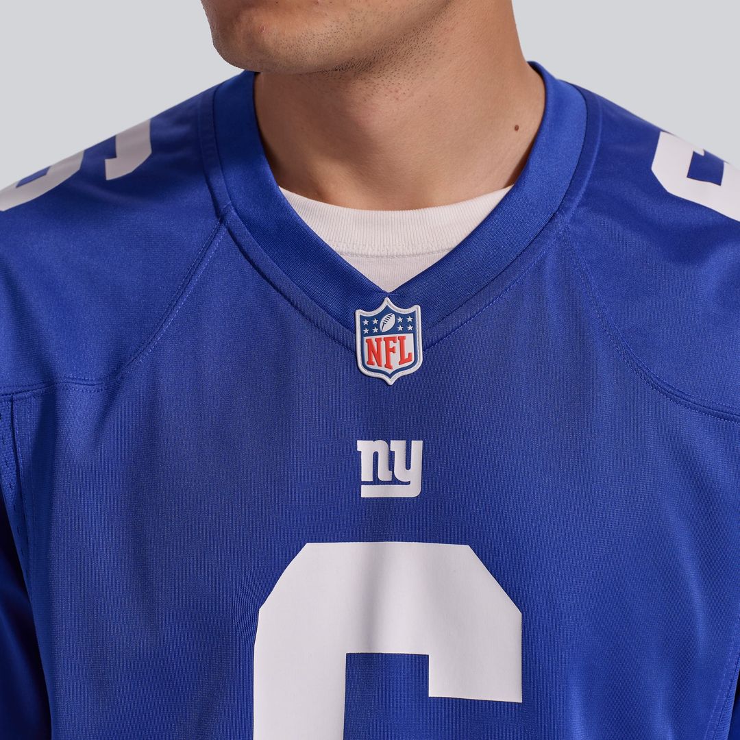 New York Giants Jaxson Dart Nike Royal Team Game Jersey product image 8, provided for visual reference and product detail